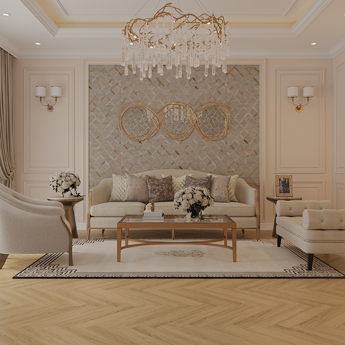 Ламинат Дуб Борео Herringbone Elegant Norland LF303-32