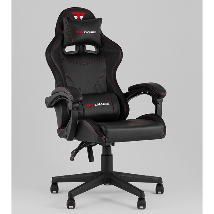 Кресло игровое TopChairs Druid чёрный Stool Group GF-8062-N black