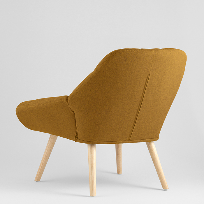 Кресло Олби Квадро горчичный Stool Group QH-8927K 875-7 brown