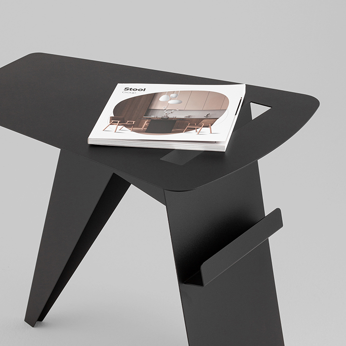 Журнальный столик Mioby металл черный Stool Group MT-112 black