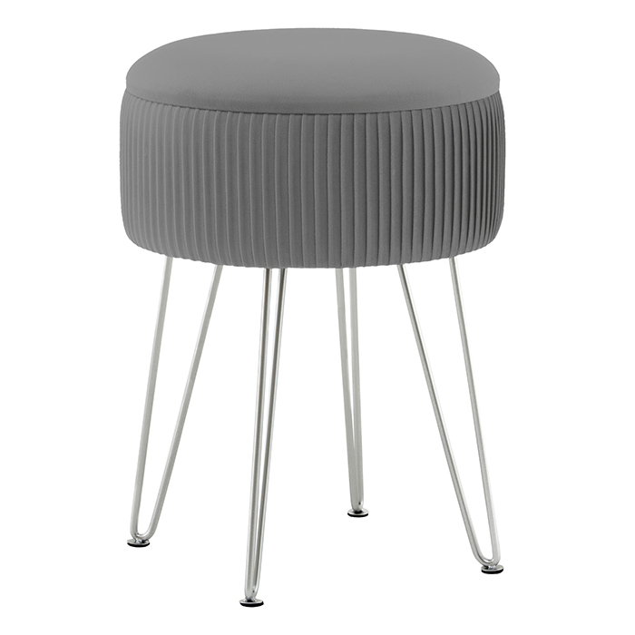 Пуф Астор серебристый Stool Group 23A1696VD-8167-52-S