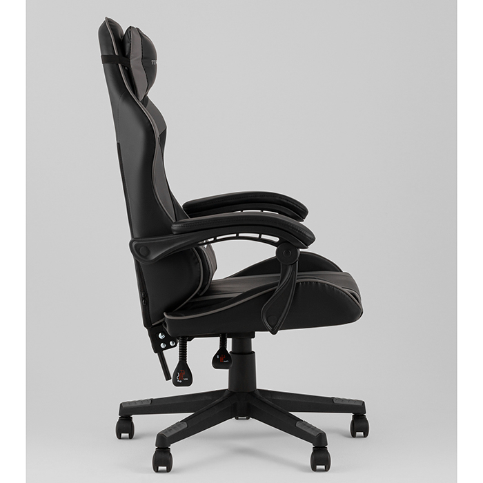 Кресло игровое TopChairs Commander чёрно-серый Stool Group GF-8082 black+grey