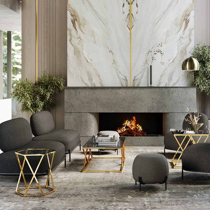 Диван Стоун букле тёмно-серый Stool Group vd-dv-stone-tr-dg