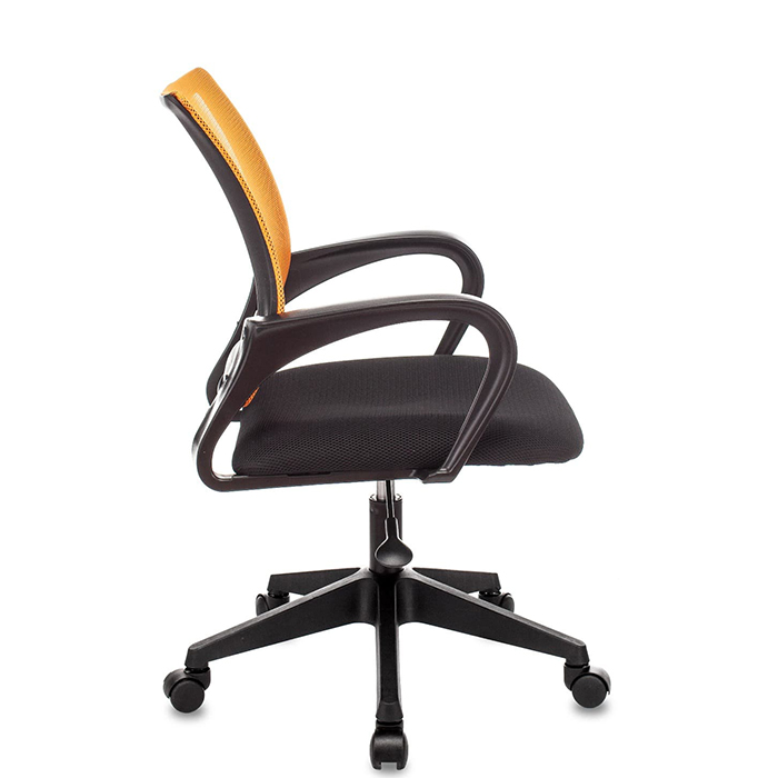 Кресло офисное TopChairs оранжевый/чёрный Stool Group ST-BASIC/OR/TW-11