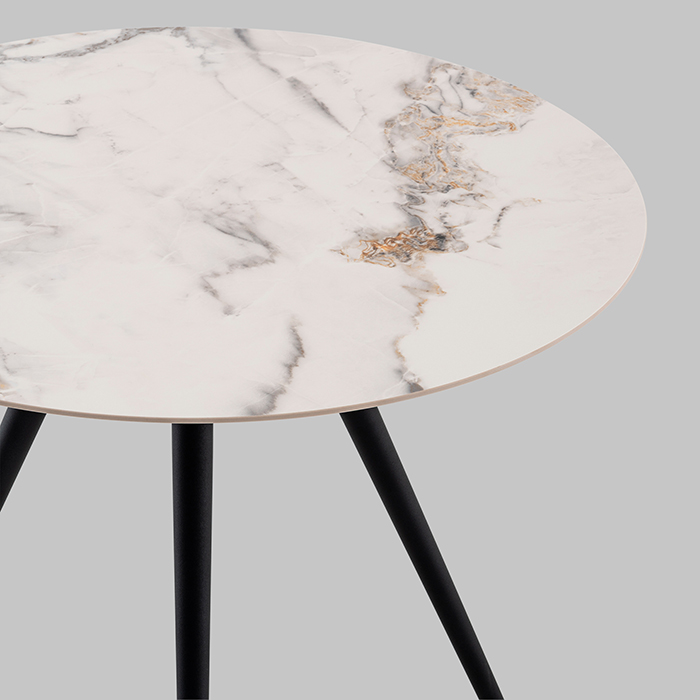 Стол Ники круглый керамика Ice Jade D90 Stool Group vd-niki-ij-900