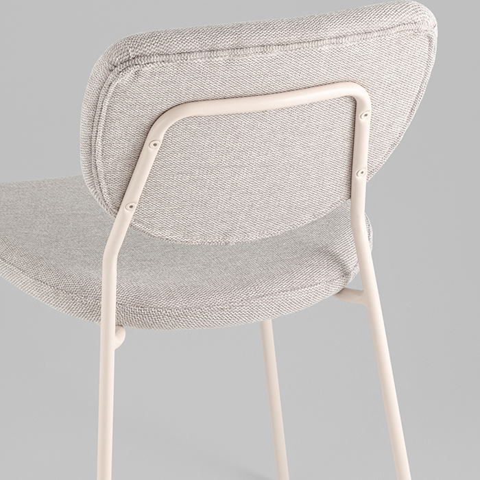 Стул Gigi серый Stool Group DRC-9155 URL57-17 White-2