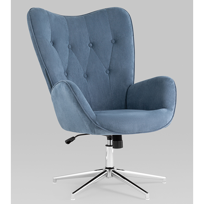 Кресло регулируемое Филадельфия замша глубокий синий NC Stool Group FUCHS HY-20-5218