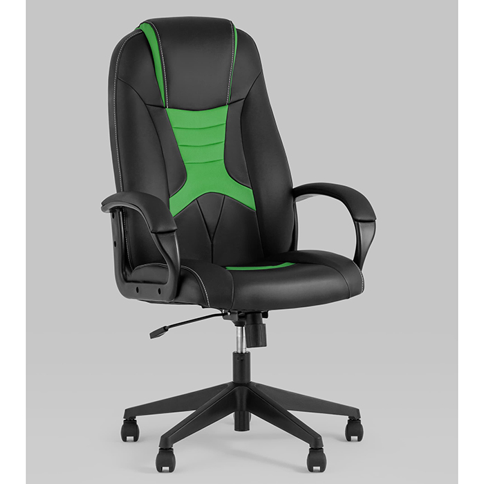 Кресло игровое TopChairs ST-Cyber 8 чёрный/салатовый Stool Group ST-CYBER 8 LGREEN