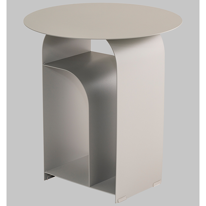 Журнальный столик Arwel металл серый Stool Group MT-140 DB-006