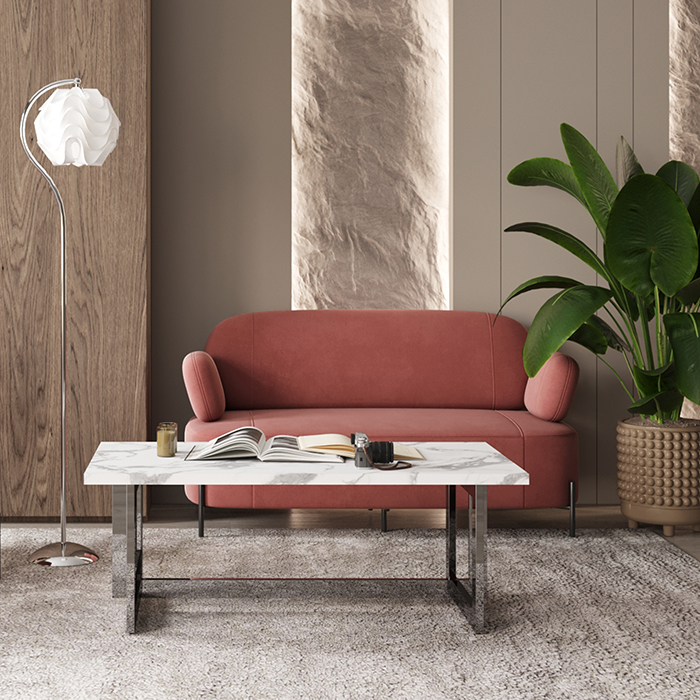 Диван Кэнди велюр пыльно-розовый Stool Group vd-dv-candy-b15