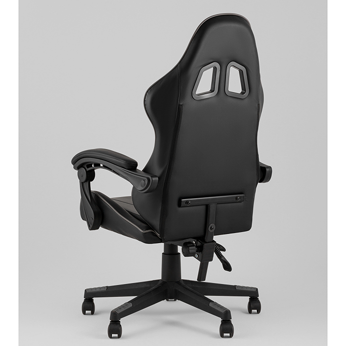 Кресло игровое TopChairs Commander чёрно-серый Stool Group GF-8082 black+grey