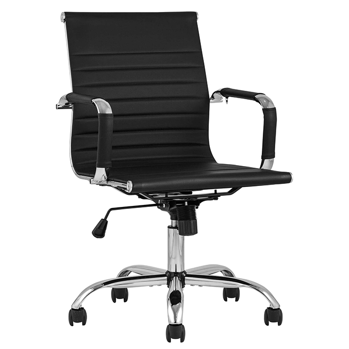 Кресло офисное TopChairs City чёрный Stool Group D-101 black