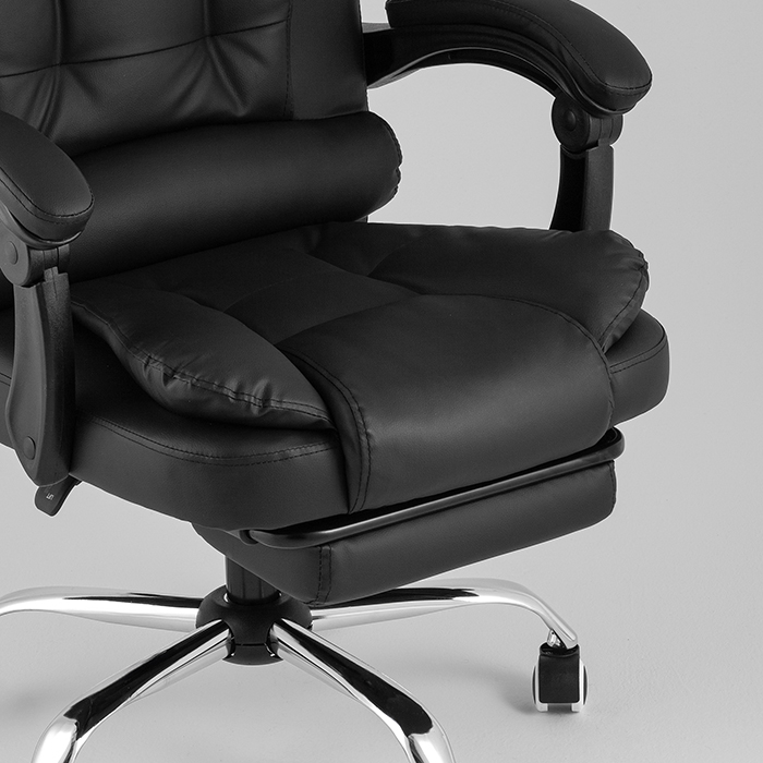 Кресло офисное TopChairs President New чёрный Stool Group D-403-1 black