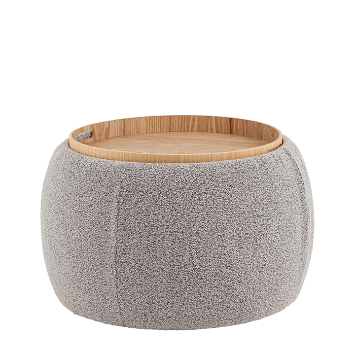 Пуф-трансформер Люкке с крышкой серый Stool Group 20B608BCB-10A