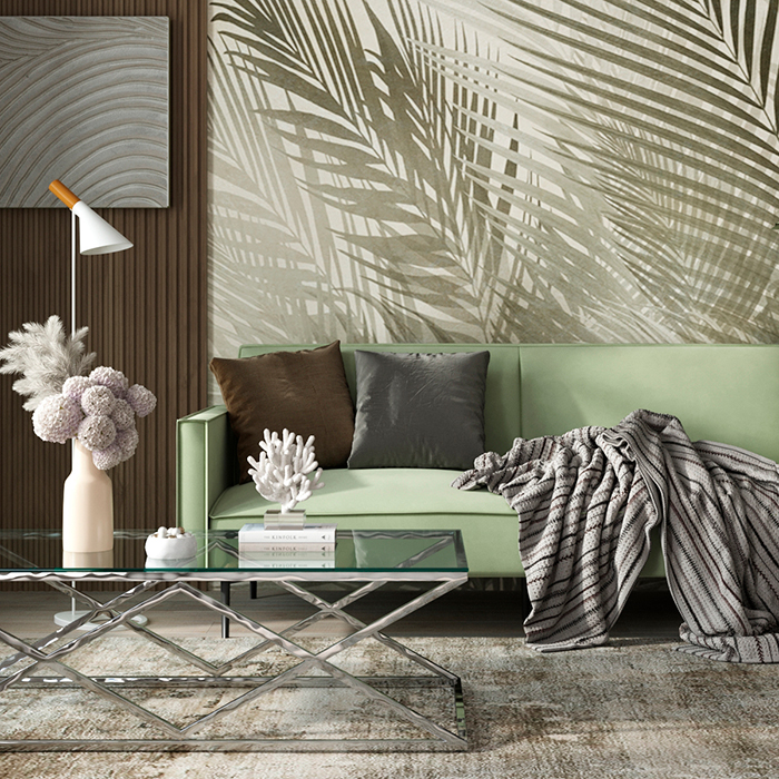 Диван прямой Кассель велюр светло-салатовый Stool Group vd-cassel-vl14