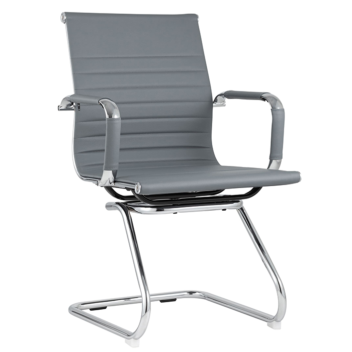Стул офисный TopChairs Visit серый Stool Group D-101L grey