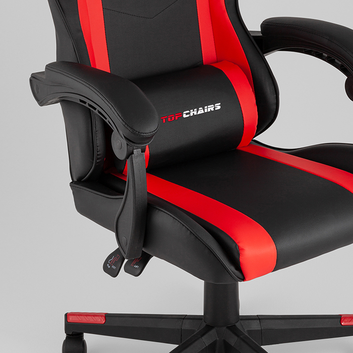 Кресло игровое TopChairs Commander чёрно-красный Stool Group GF-8082 black+red