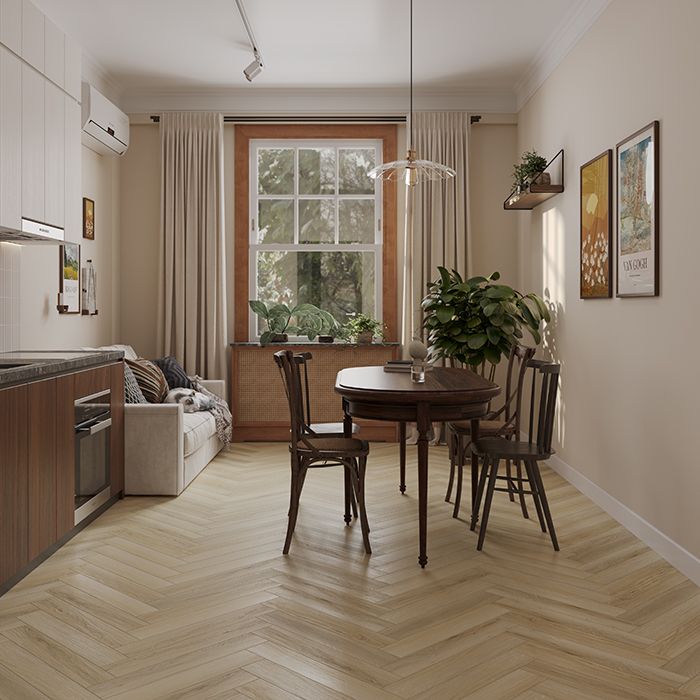 Ламинат Дуб Иония Herringbone Elegant Norland LF303-33