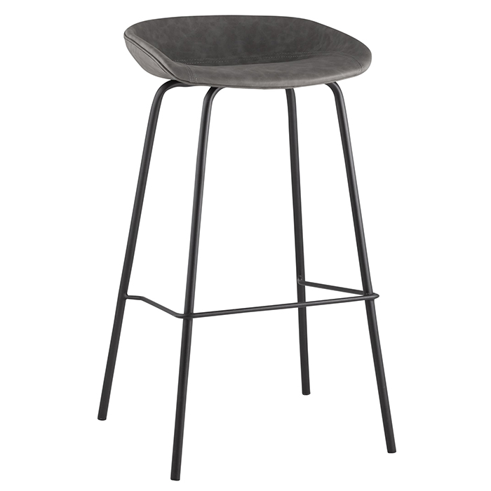 Стул барный Турин серый экокожа Stool Group 8319TB GREY
