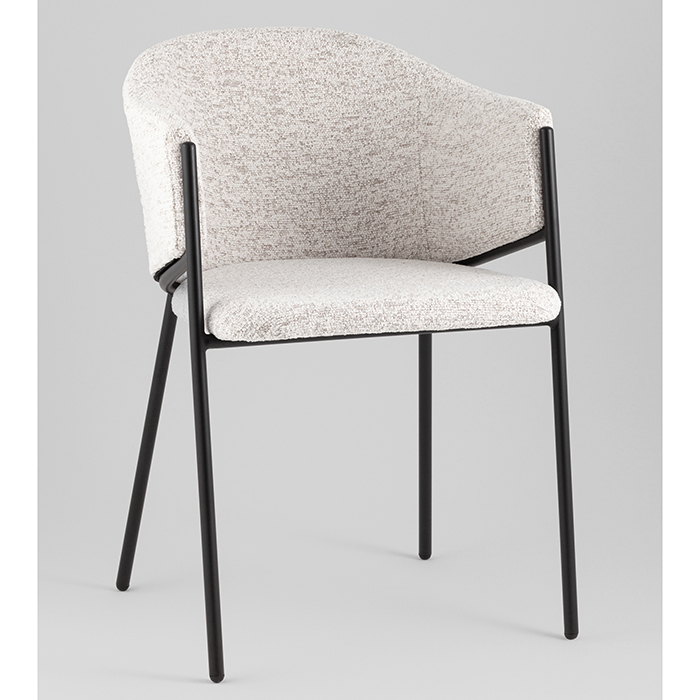Стул Carmel бело-серый Stool Group DC-3091 WZ6002-11 black legs