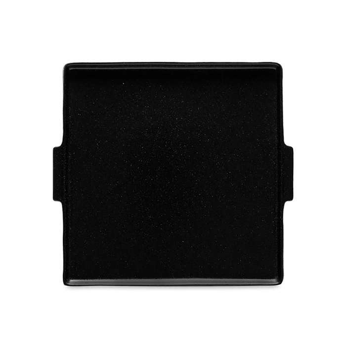 Блюдо квадратное с ручками Lattitude black 22х20 см Notos Costa Nova NRQ221-LTB