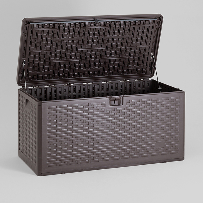 Стол-сундук пластик коричневый 110х55 276л Stool Group YX-DB73H
