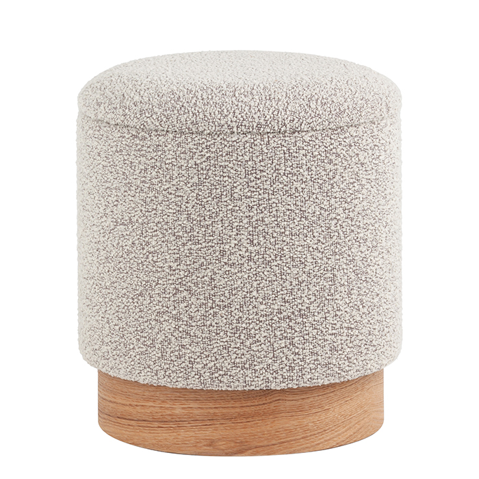 Пуф с ящиком Холли XS букле бежевый Stool Group 21B810BCB-S BCB-2