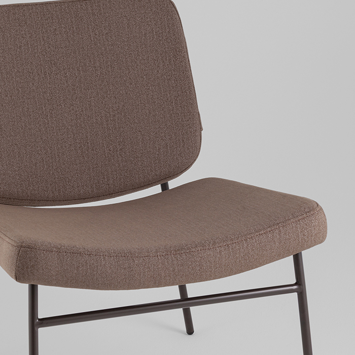 Кресло Эбигейл велюр коричневый каркас серо-коричневый Stool Group LV-120-E33-8019