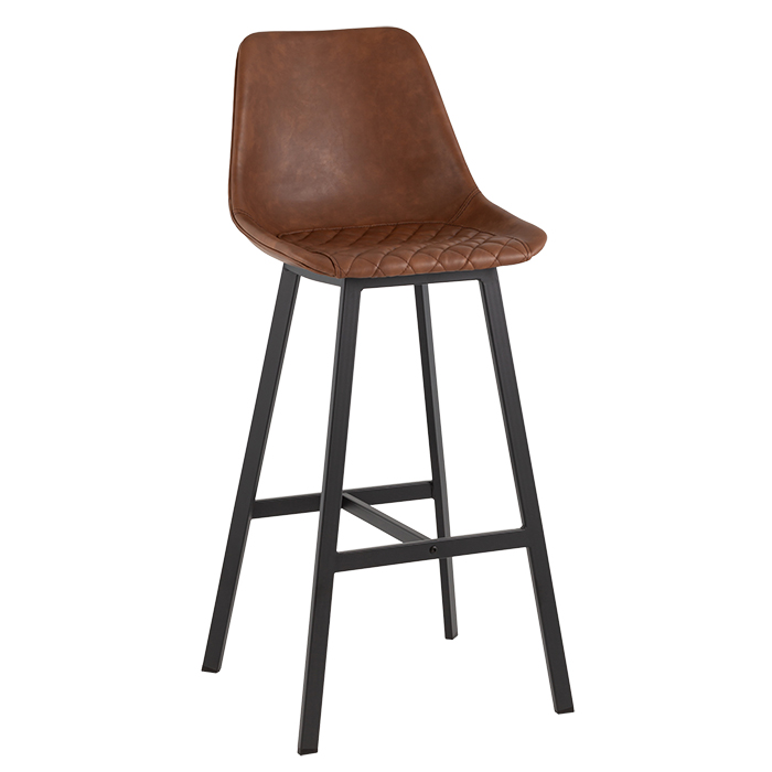 Стул барный Texas экокожа коричневый Stool Group 9085C MAP/9