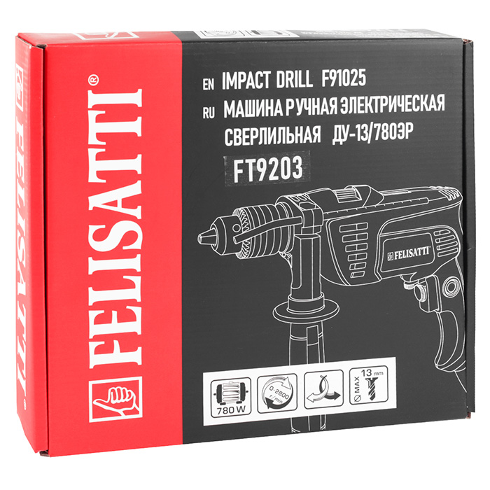 Дрель ударная сетевая FT9203 Felisatti 9203