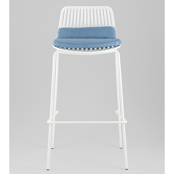 Стул барный Louran с подушкой белый Stool Group D-012H-75 white