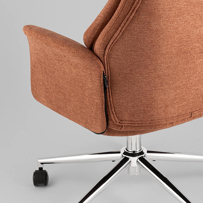 Кресло офисное TopChairs Neoma терракотовый Stool Group YF-0515 ZE119A-5 terracotta