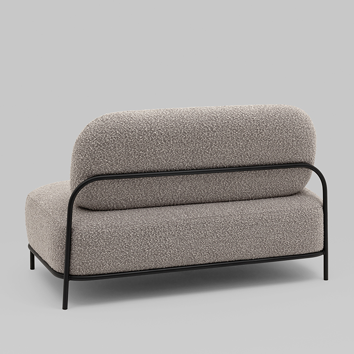Диван Стоун букле серо-бежевый Stool Group vd-dv-stone-tr-beige