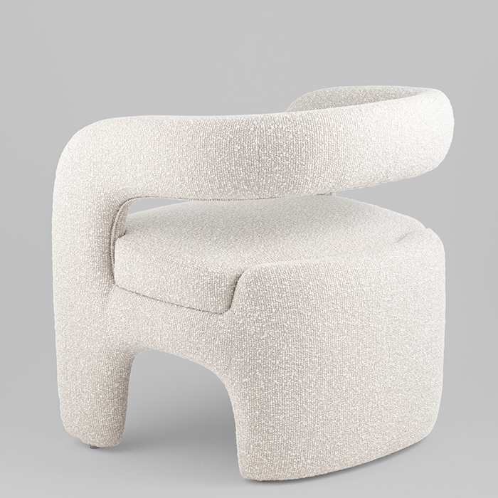 Кресло-лаунж Bones жемчужный Stool Group FDC5014 PEARL