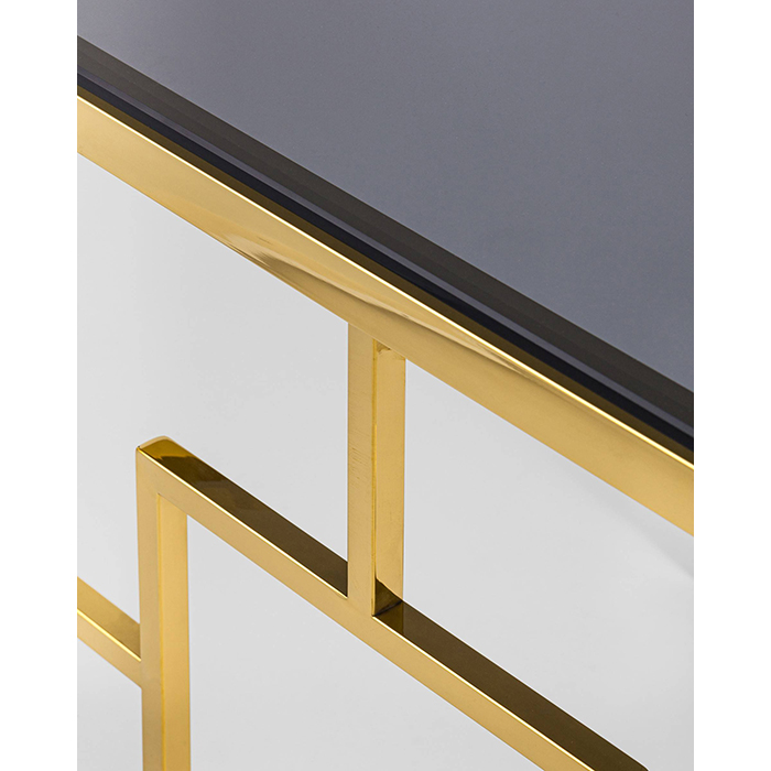 Журнальный столик D55 Бруклин стекло Stool Group EET-013-TG-1