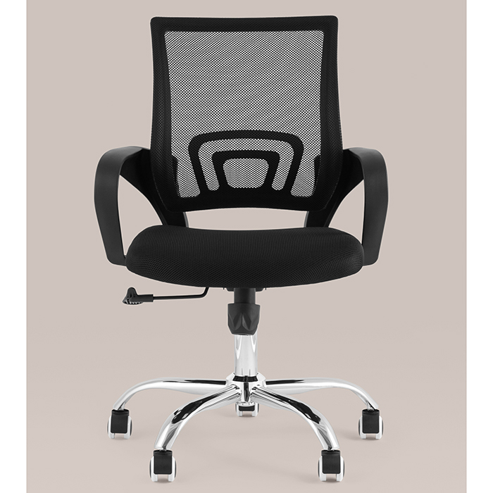 Кресло офисное TopChairs Simple New чёрный Stool Group WH-805 black