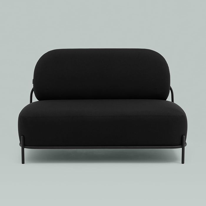 Диван Стоун рогожка черный Stool Group vd-dv-stone-f14