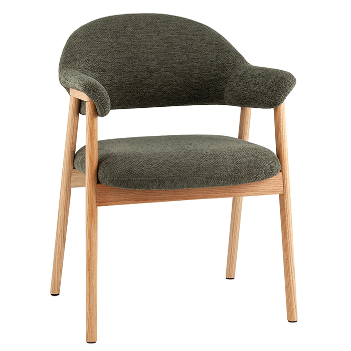 Стул Tavu с деревянными ножками зеленый Stool Group DM4774 OTE-S-355 GREEN