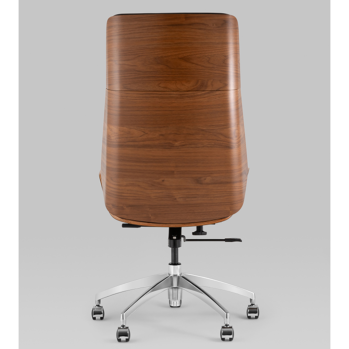 Кресло офисное TopChairs Crown чёрный Stool Group A312 8383-29 walnut back
