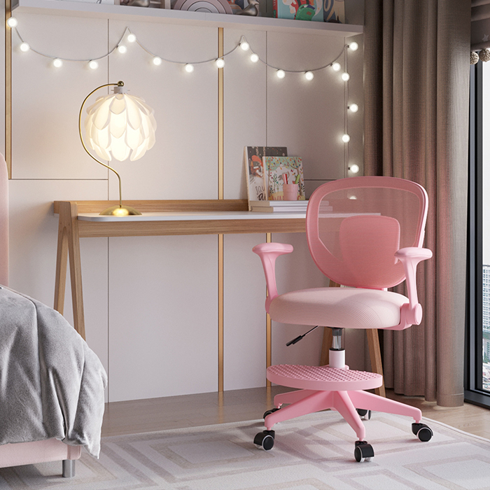 Кресло компьютерное TopChairs Mila розовый Stool Group OUE-2541 pink