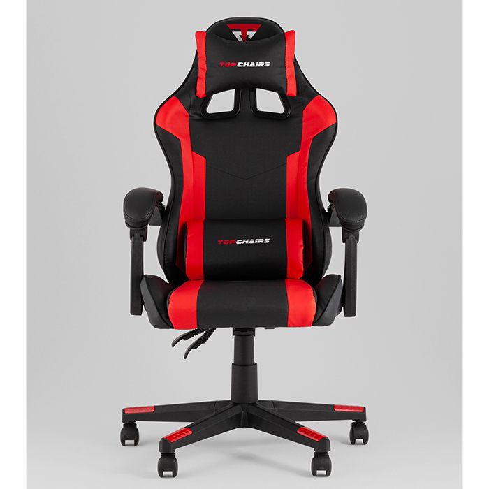 Кресло игровое TopChairs Commander чёрно-красный Stool Group GF-8082 black+red