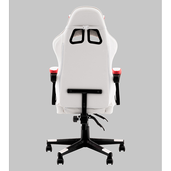 Кресло игровое TopChairs Phantom бело-красный Stool Group GF-D80 white+red