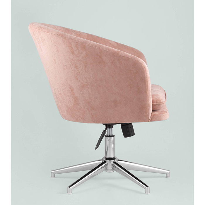 Кресло регулируемое Харис замша пыльно-розовый Stool Group HARRIS HY-78