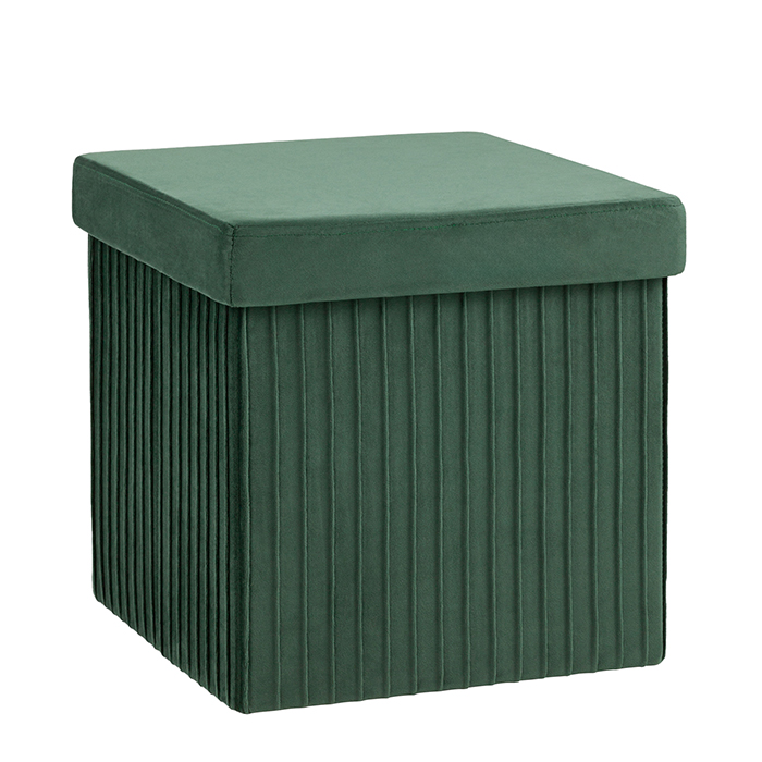 Пуф складной с ящиком Store Square зелёный Stool Group HS15-F12 V65