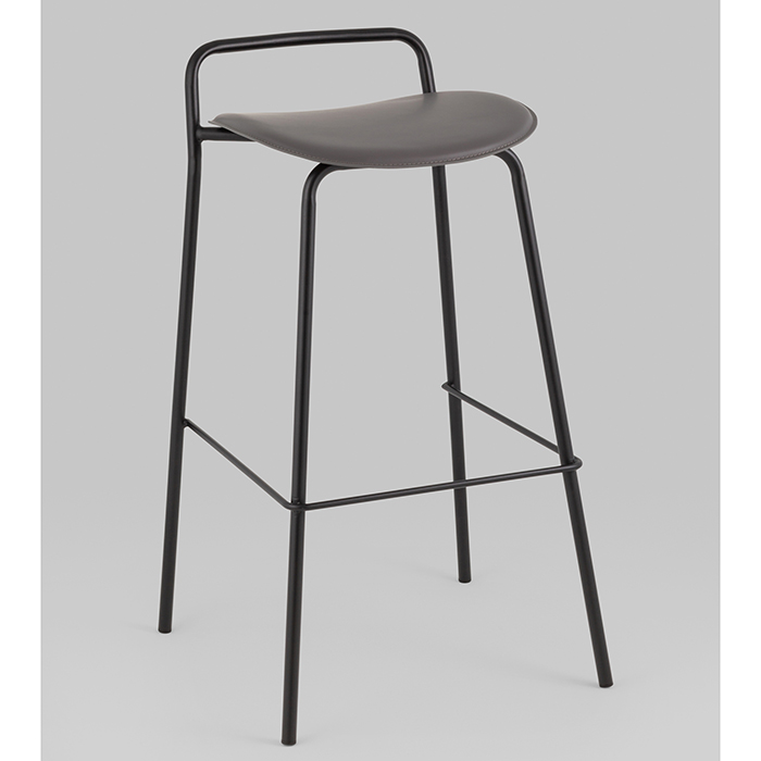 Стул барный Mantis экокожа тёмно-серый Stool Group 9083T dark grey