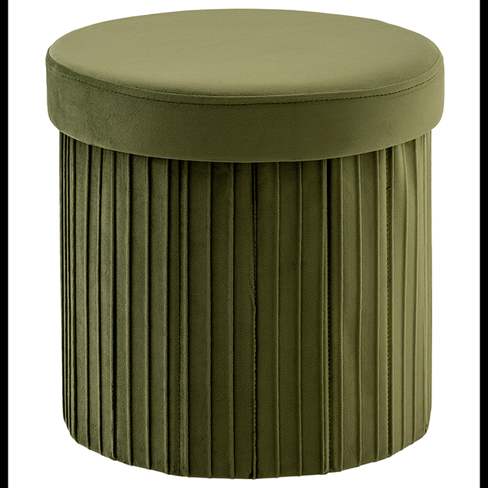 Пуф складной с ящиком Store Round травяной Stool Group HS15-F11 V27