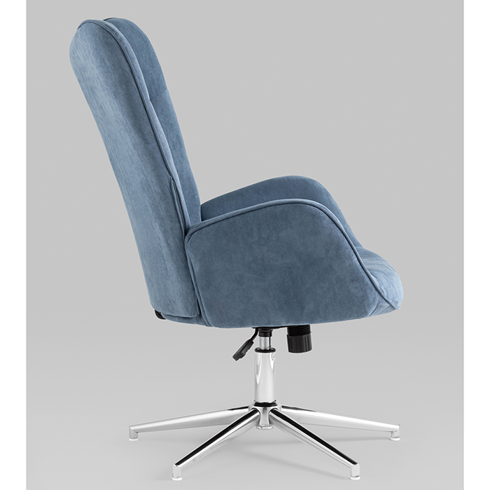 Кресло регулируемое Филадельфия замша глубокий синий NC Stool Group FUCHS HY-20-5218
