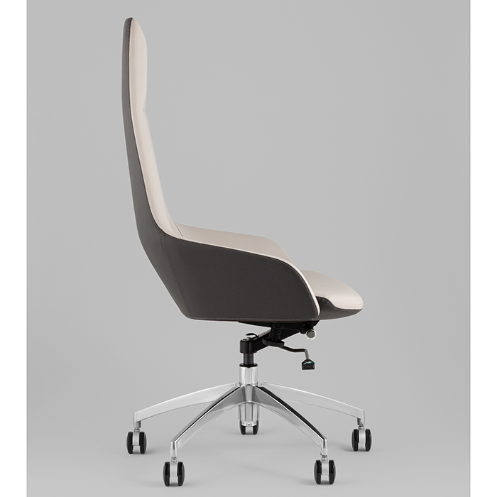 Кресло офисное TopChairs Soulo бежевый/серый Stool Group A308 8371-12/1