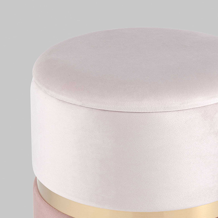 Пуф Кэрри с ящиком велюр розовый Stool Group 19A060VA-8167-33/30