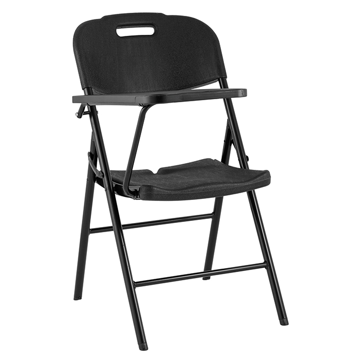 Стул складной со столиком чёрный Stool Group D25X black 